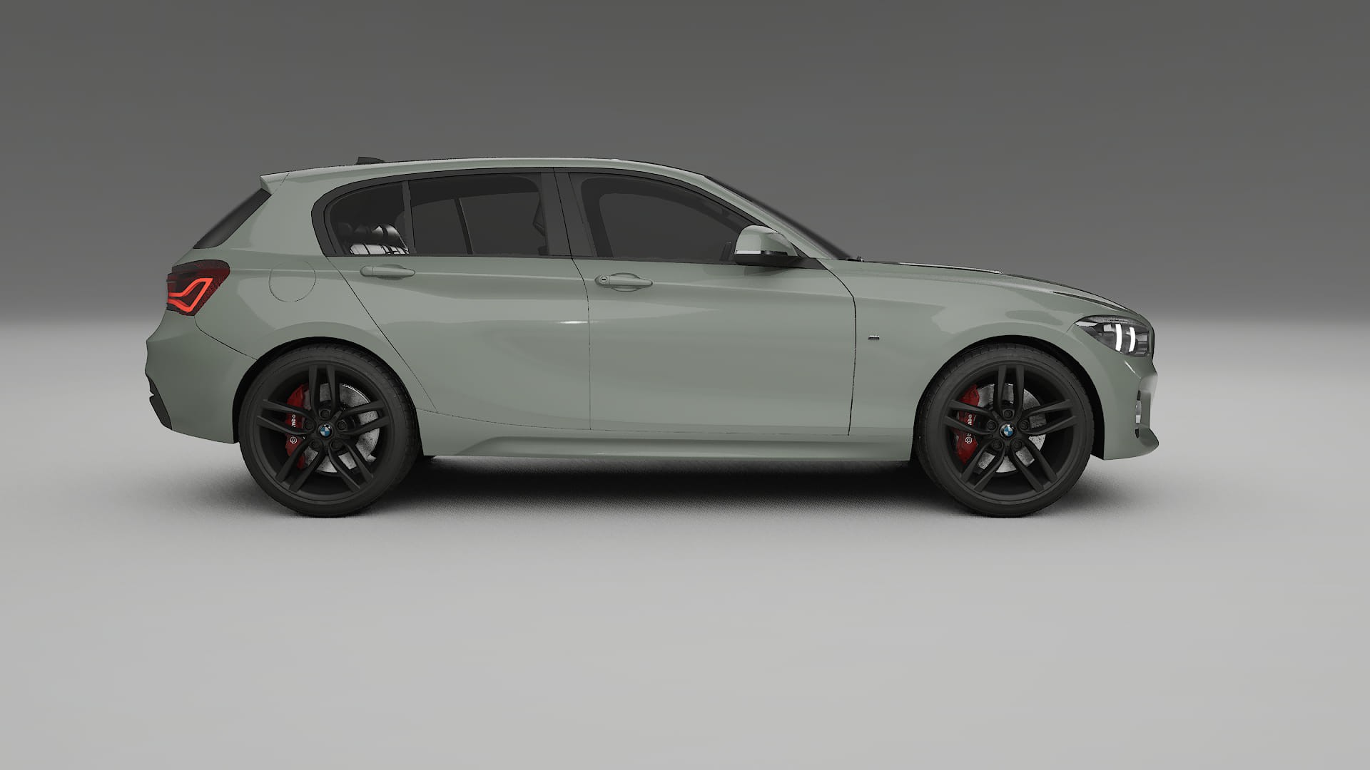 BMW 1 F20 facelift LCI TPU Lackskyddsfilm | SLATE Färgskiftande PPF – Komplett Förskuret Kit