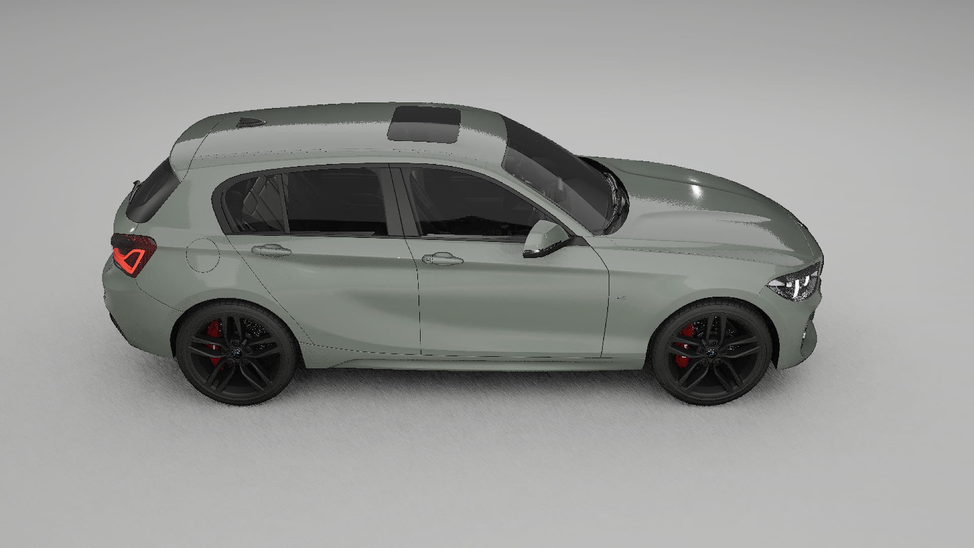 BMW 1 F20 facelift LCI TPU Lackskyddsfilm | SLATE Färgskiftande PPF – Komplett Förskuret Kit