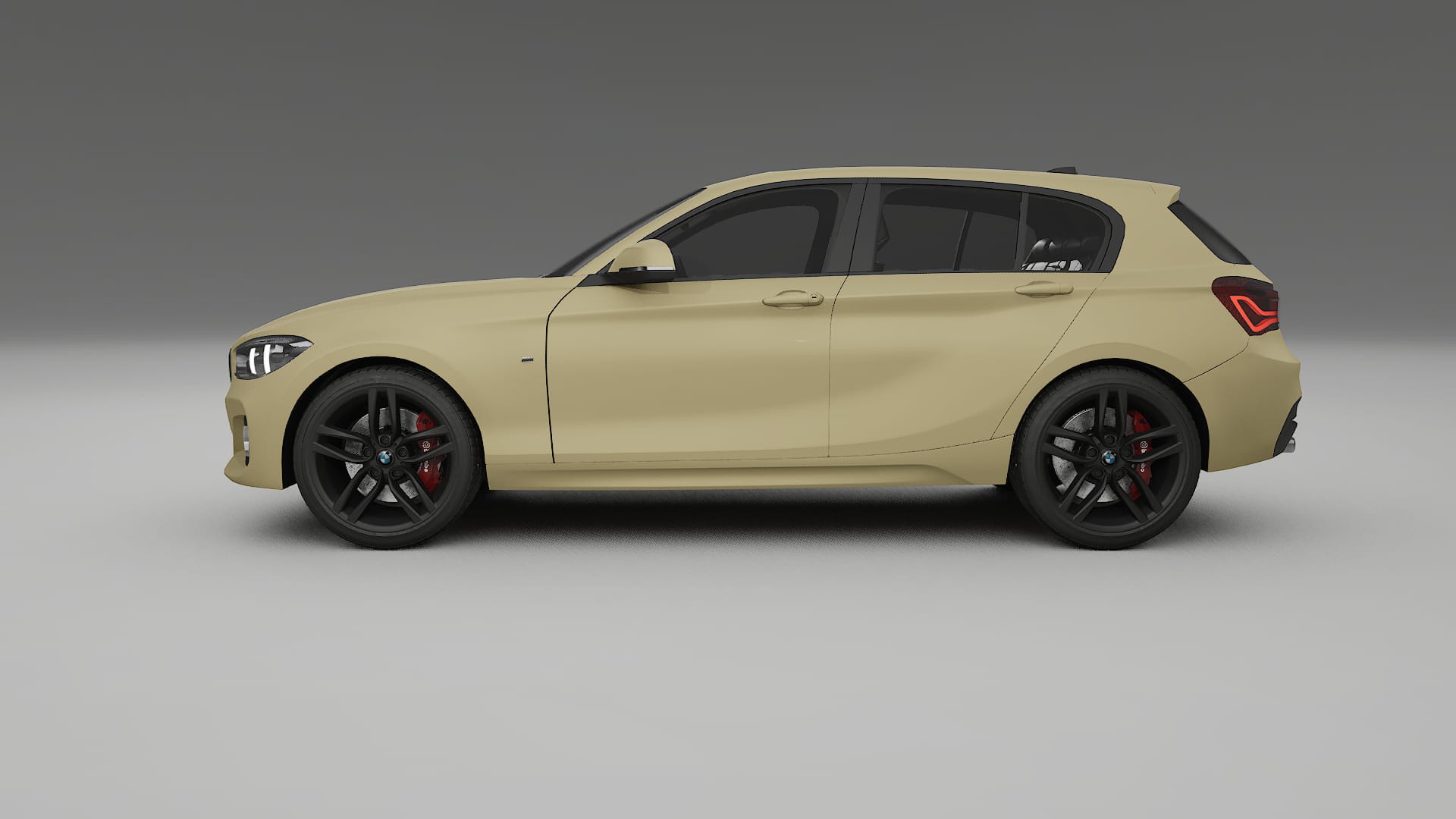 BMW 1 F20 facelift LCI TPU Lackskyddsfilm | SAND Färgskiftande PPF – Komplett Förskuret Kit