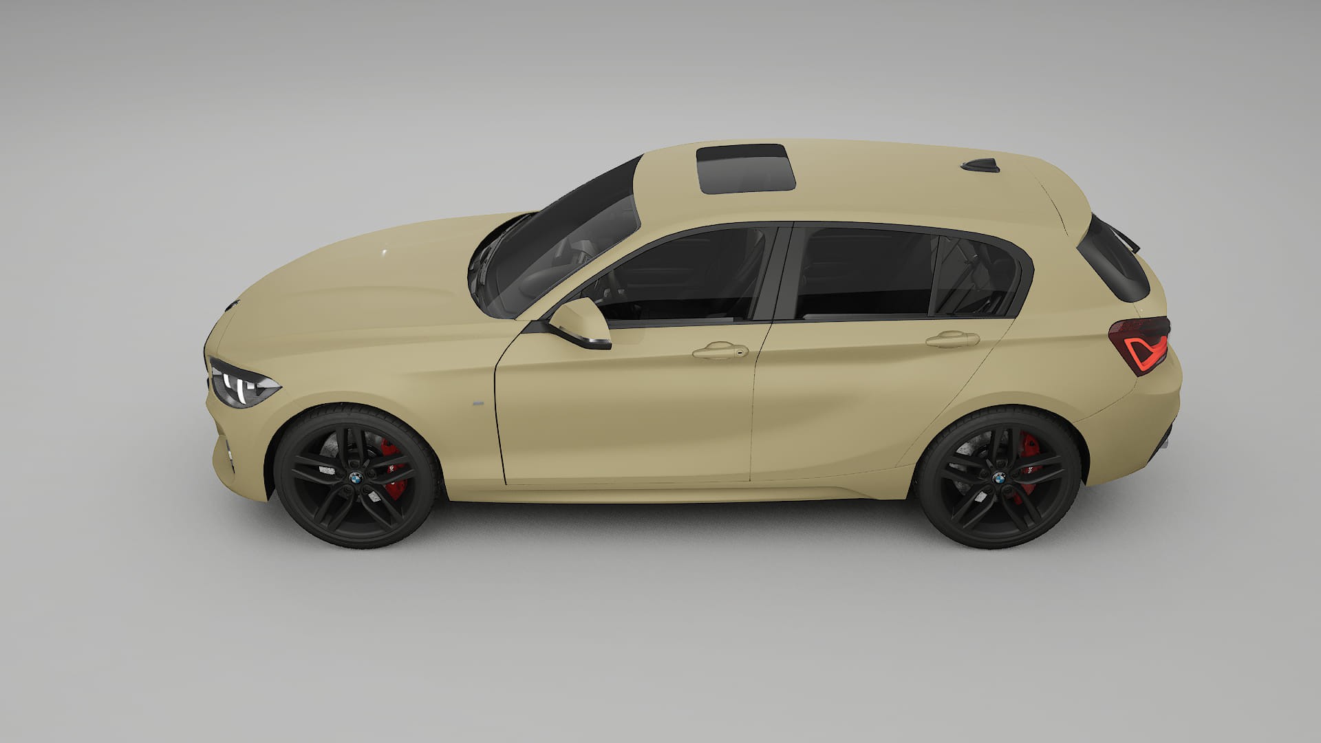 BMW 1 F20 facelift LCI TPU Lackskyddsfilm | SAND Färgskiftande PPF – Komplett Förskuret Kit