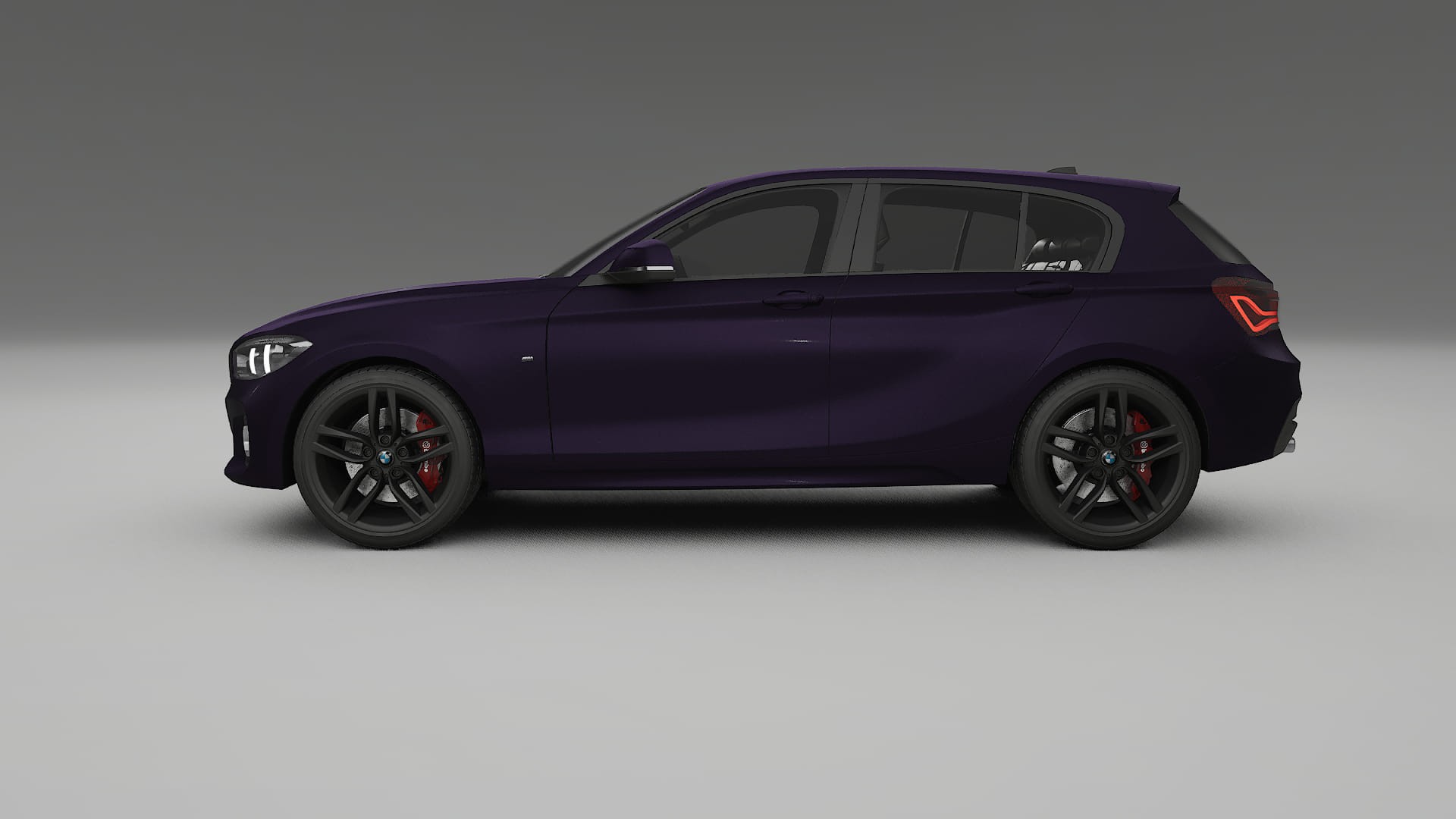 BMW 1 F20 facelift LCI TPU Lackskyddsfilm | VIOLET Färgskiftande PPF – Komplett Förskuret Kit