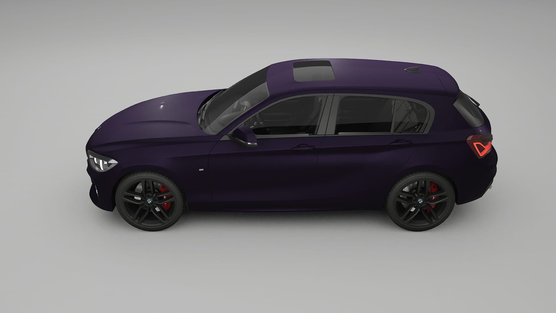 BMW 1 F20 facelift LCI TPU Lackskyddsfilm | VIOLET Färgskiftande PPF – Komplett Förskuret Kit