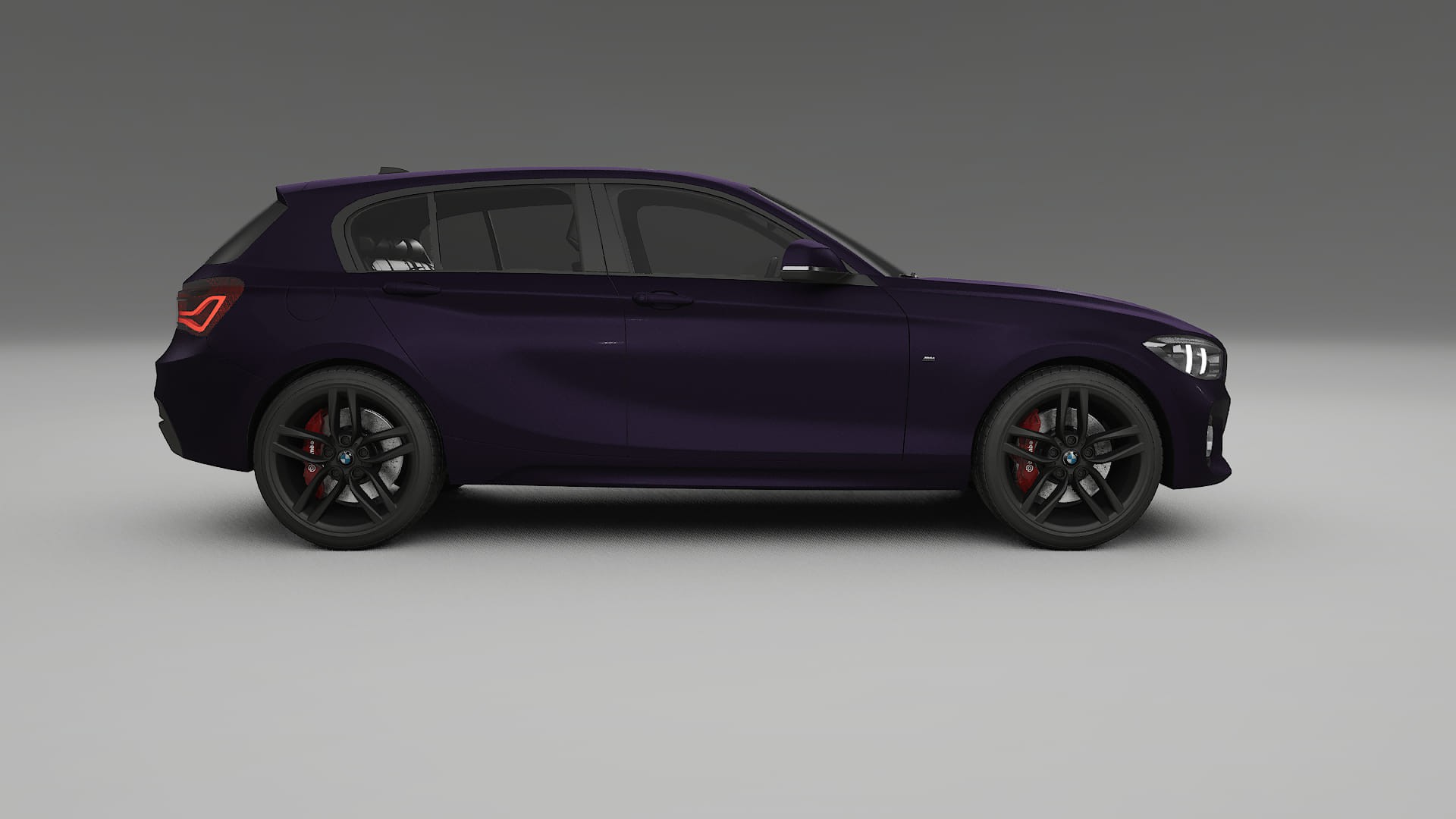 BMW 1 F20 facelift LCI TPU Lackskyddsfilm | VIOLET Färgskiftande PPF – Komplett Förskuret Kit