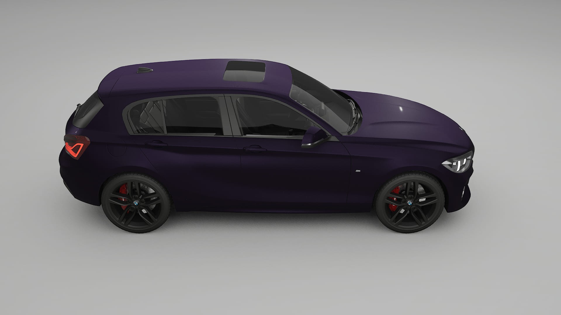 BMW 1 F20 facelift LCI TPU Lackskyddsfilm | VIOLET Färgskiftande PPF – Komplett Förskuret Kit