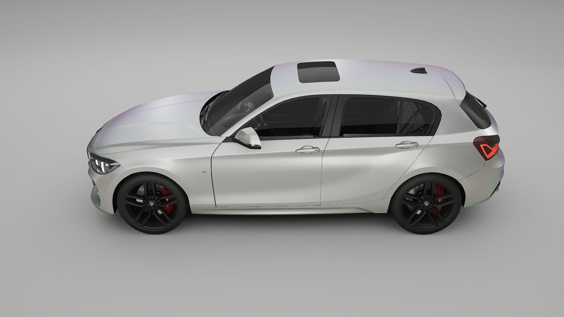 BMW 1 F20 facelift LCI TPU Lackskyddsfilm | NEBULA Färgskiftande PPF – Komplett Förskuret Kit