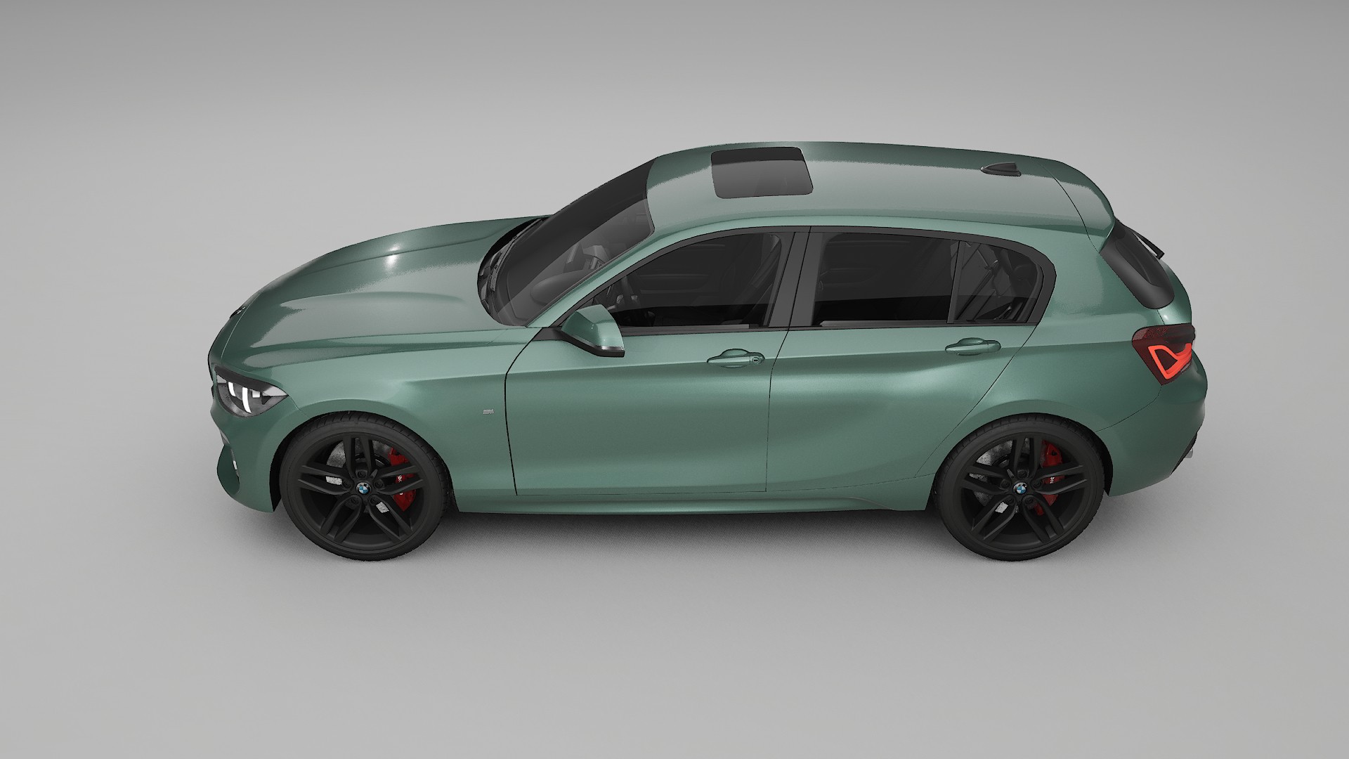 BMW 1 F20 facelift LCI TPU Lackskyddsfilm | EVERGREEN Färgskiftande PPF – Komplett Förskuret Kit