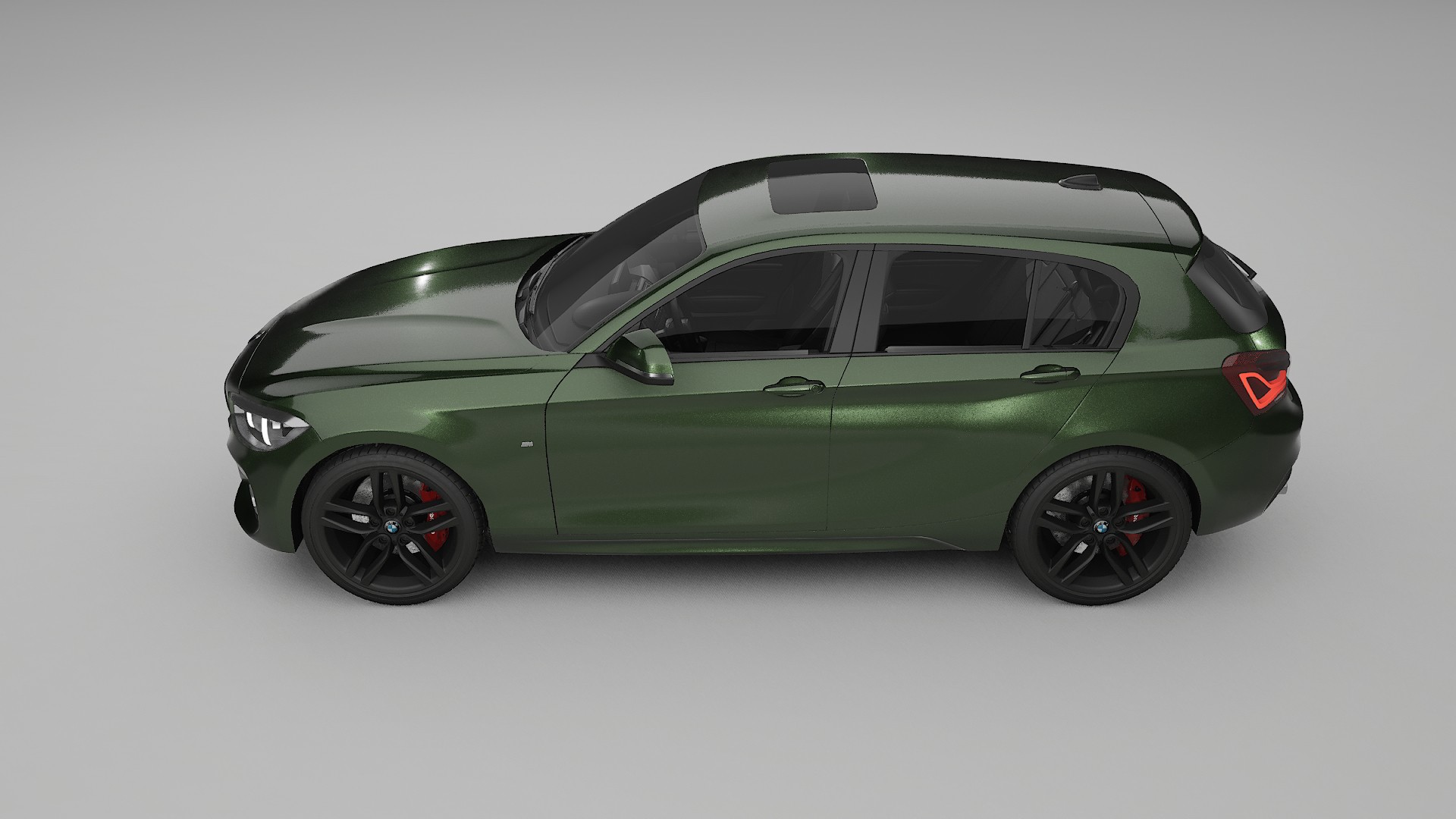 BMW 1 F20 facelift LCI TPU Lackskyddsfilm | LAGOON Färgskiftande PPF – Komplett Förskuret Kit