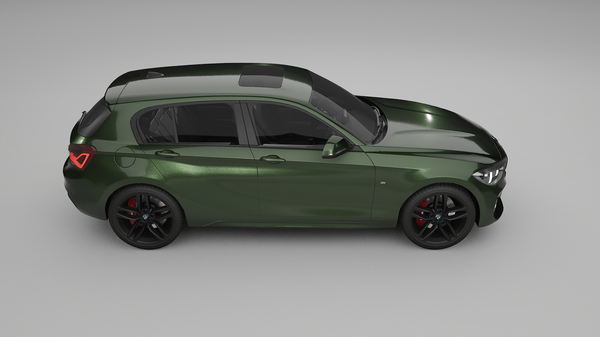 BMW 1 F20 facelift LCI TPU Lackskyddsfilm | LAGOON Färgskiftande PPF – Komplett Förskuret Kit