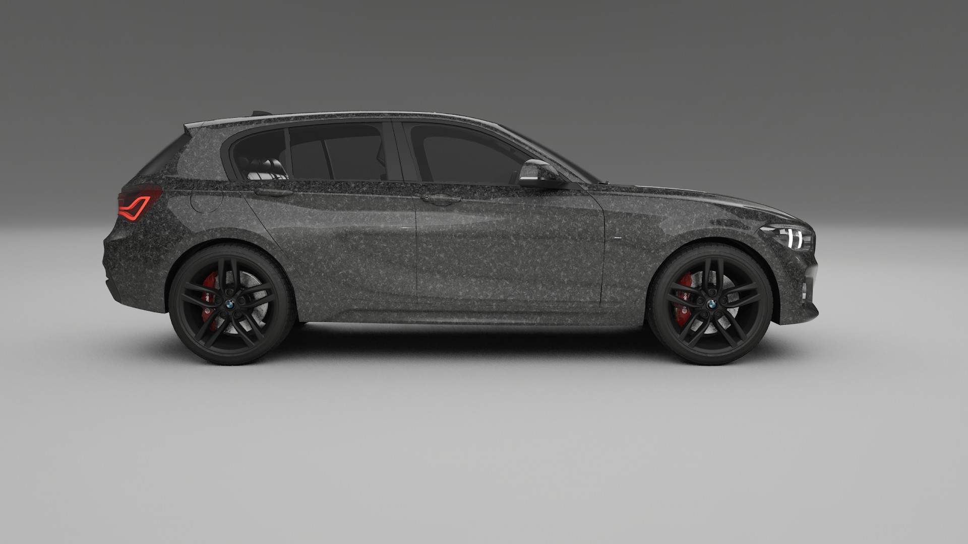 BMW 1 F20 facelift LCI TPU Lackskyddsfilm | FORGED S Färgskiftande PPF – Komplett Förskuret Kit