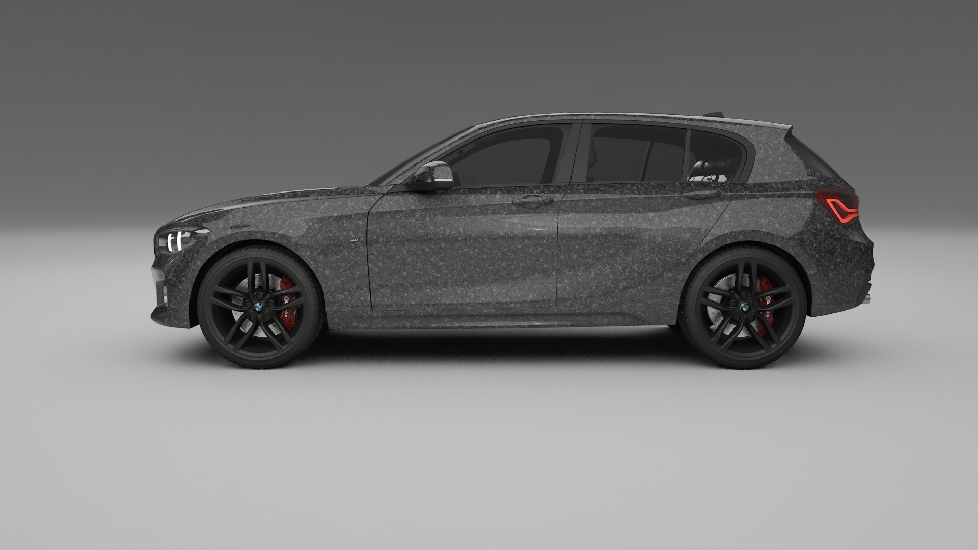 BMW 1 F20 facelift LCI TPU Lackskyddsfilm | FORGED S Färgskiftande PPF – Komplett Förskuret Kit