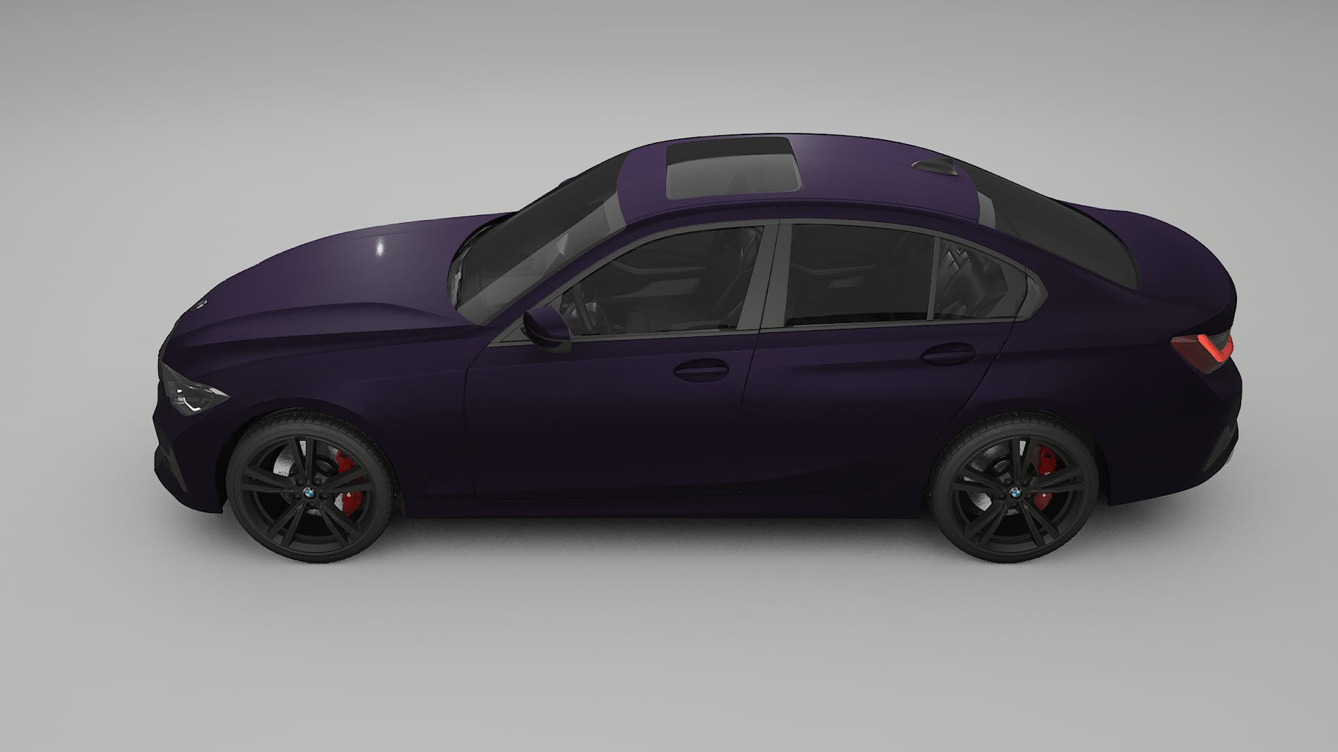 BMW 3 G20 prefacelift pre LCI TPU Lackskyddsfilm | VIOLET Färgskiftande PPF – Komplett Förskuret Kit