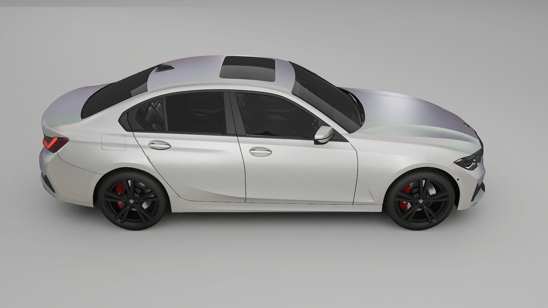 BMW 3 G20 prefacelift pre LCI TPU Lackskyddsfilm | NEBULA Färgskiftande PPF – Komplett Förskuret Kit