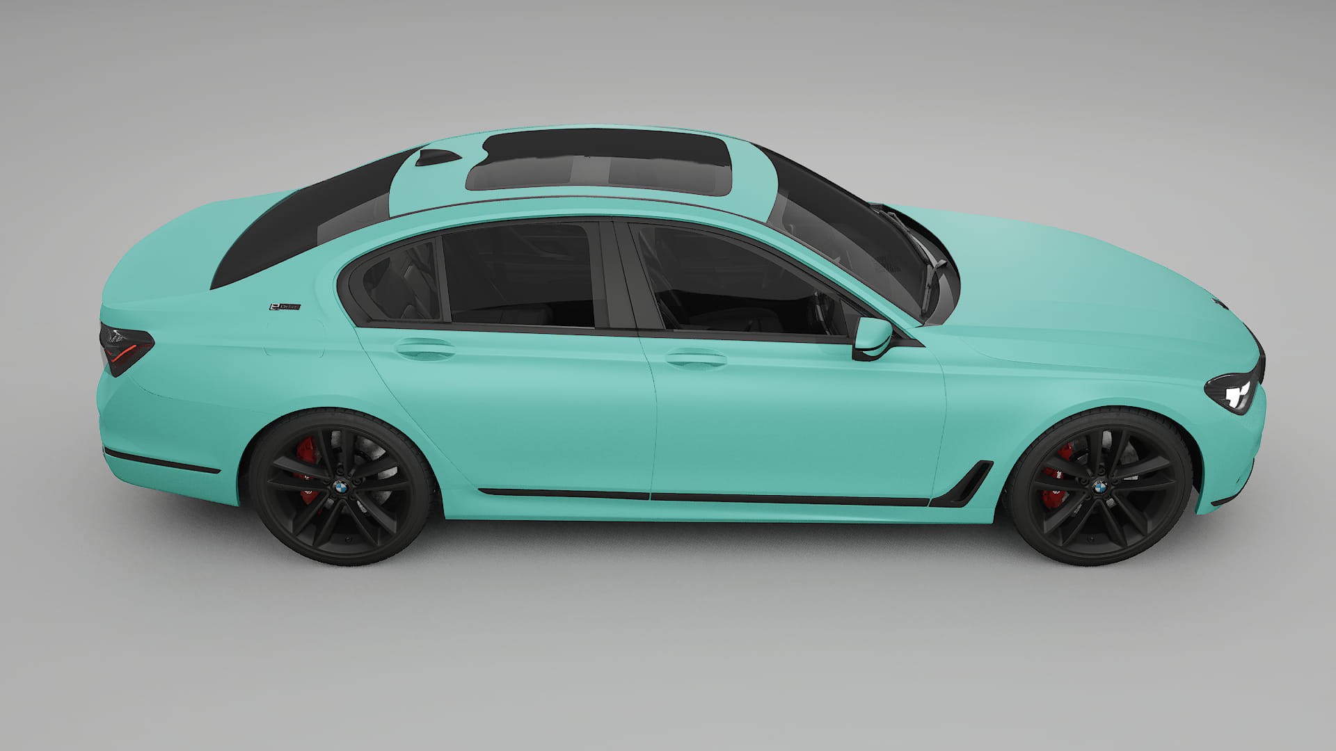 BMW 7 G11 G12 facelift LCI TPU Lackskyddsfilm | FROST Färgskiftande PPF – Komplett Förskuret Kit