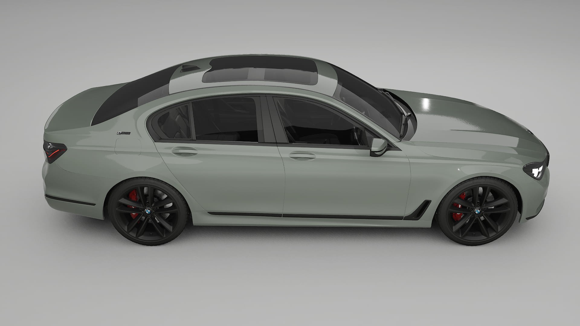 BMW 7 G11 G12 facelift LCI TPU Lackskyddsfilm | SLATE Färgskiftande PPF – Komplett Förskuret Kit