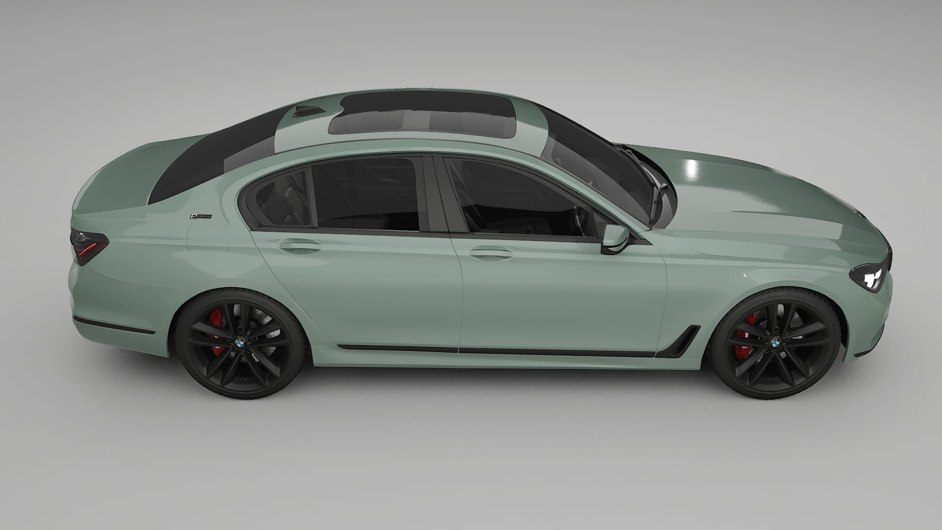 BMW 7 G11 G12 facelift LCI TPU Lackskyddsfilm | CINDER Färgskiftande PPF – Komplett Förskuret Kit