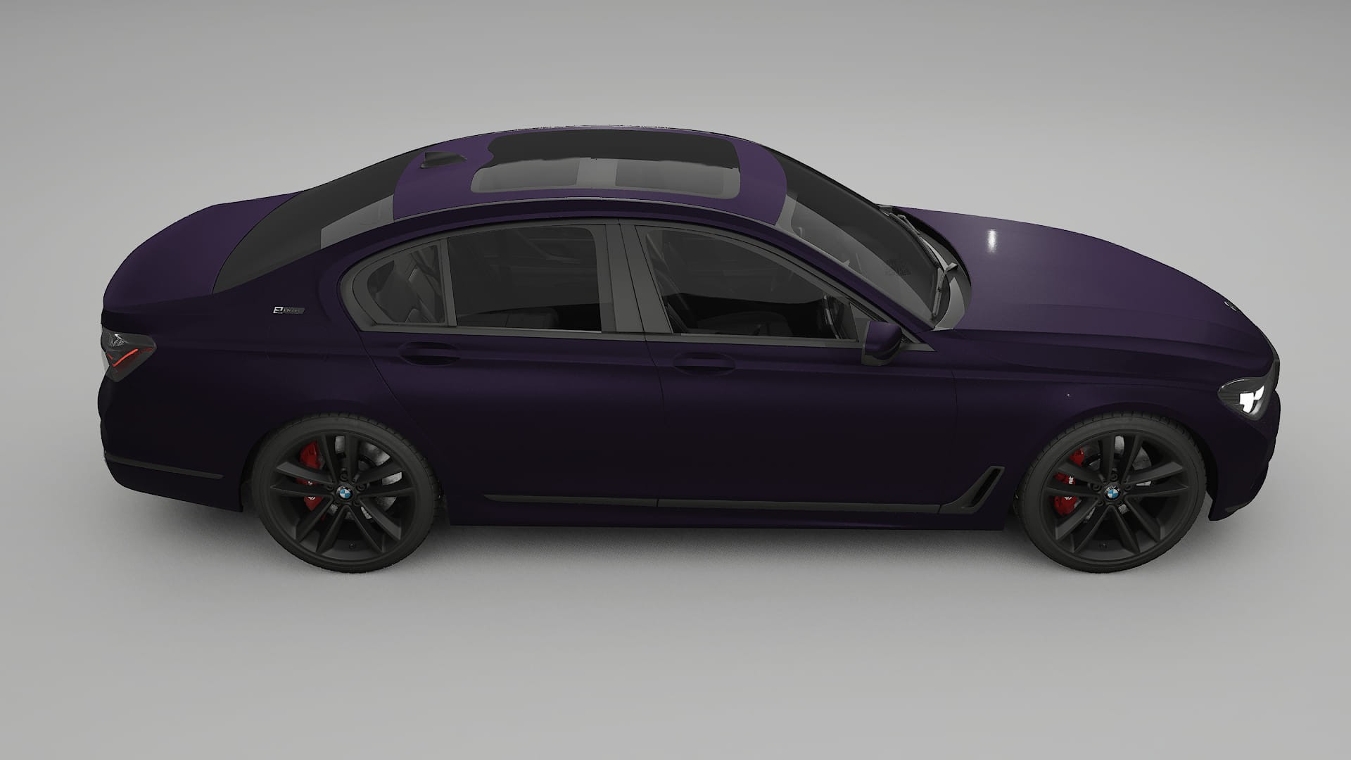 BMW 7 G11 G12 facelift LCI TPU Lackskyddsfilm | VIOLET Färgskiftande PPF – Komplett Förskuret Kit
