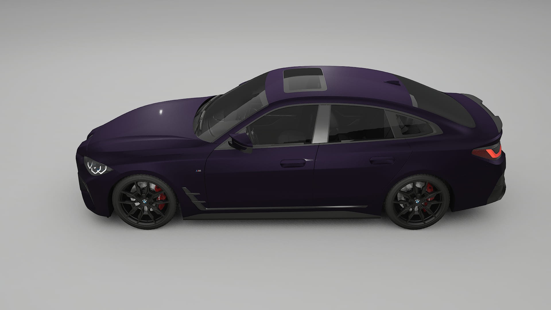 BMW I4 G26 M Package TPU Lackskyddsfilm | VIOLET Färgskiftande PPF – Komplett Förskuret Kit