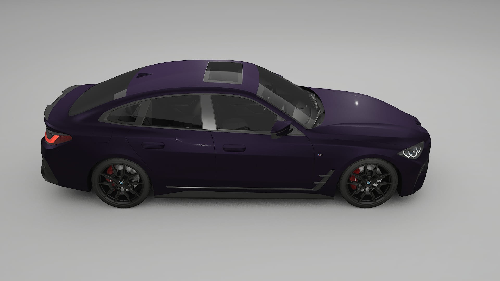 BMW I4 G26 M Package TPU Lackskyddsfilm | VIOLET Färgskiftande PPF – Komplett Förskuret Kit