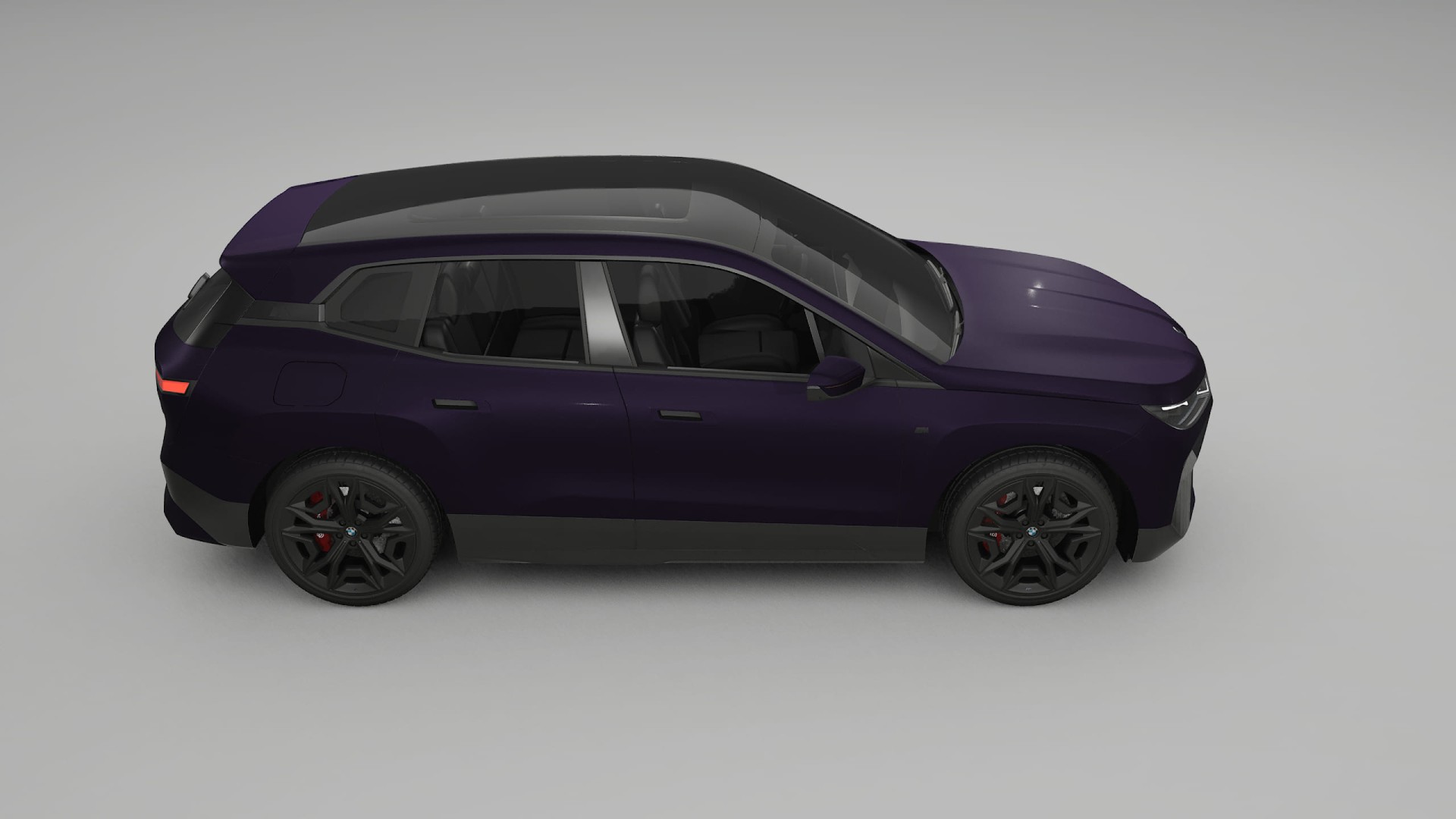 BMW iX M60 TPU Lackskyddsfilm | VIOLET Färgskiftande PPF – Komplett Förskuret Kit