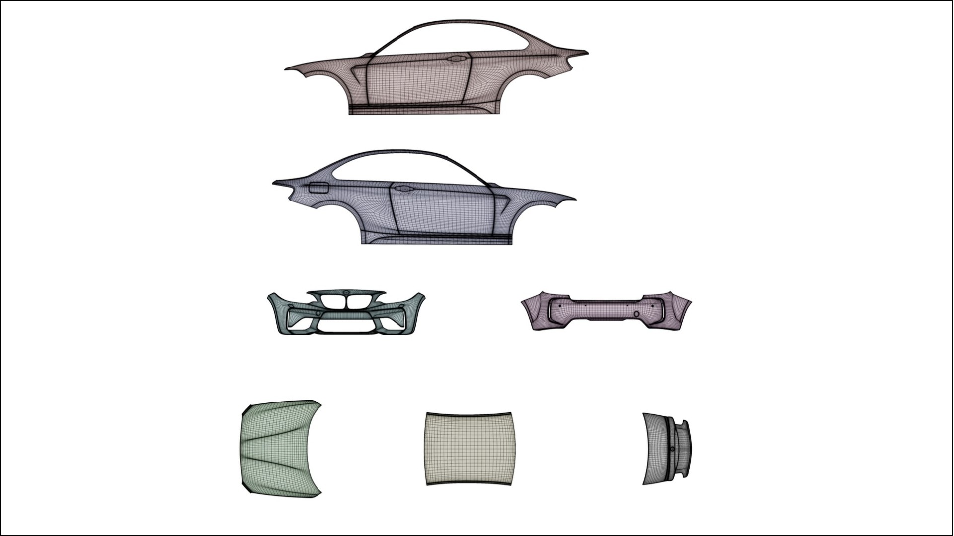 BMW M2 F87 facelift LCI TPU Lackskyddsfilm | FORGED S Färgskiftande PPF – Komplett Förskuret Kit