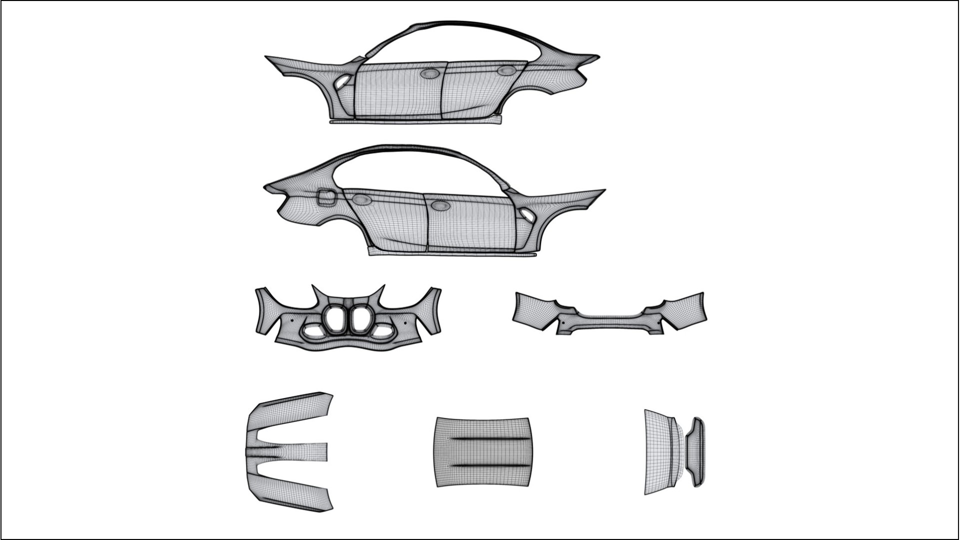 BMW M3 G80 Competition CS TPU Lackskyddsfilm | CINDER Färgskiftande PPF – Komplett Förskuret Kit 2
