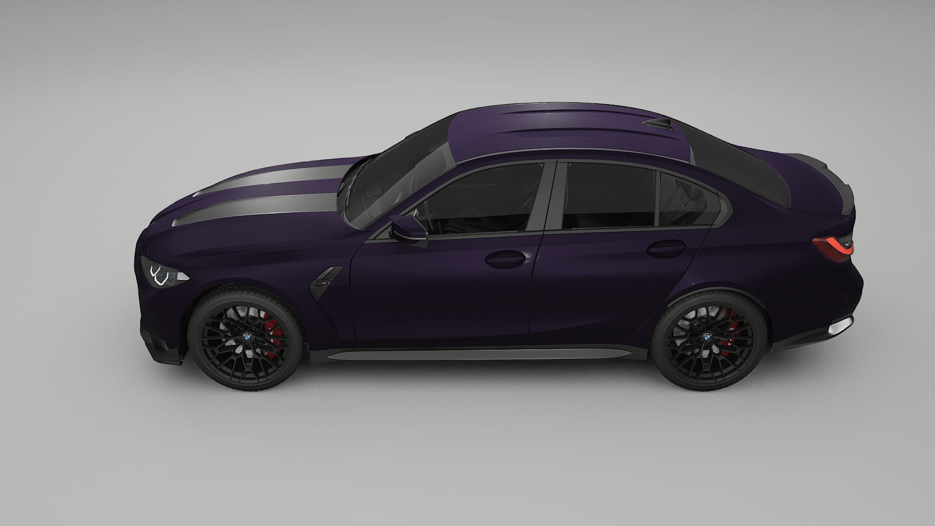 BMW M3 G80 Competition CS TPU Lackskyddsfilm | VIOLET Färgskiftande PPF – Komplett Förskuret Kit