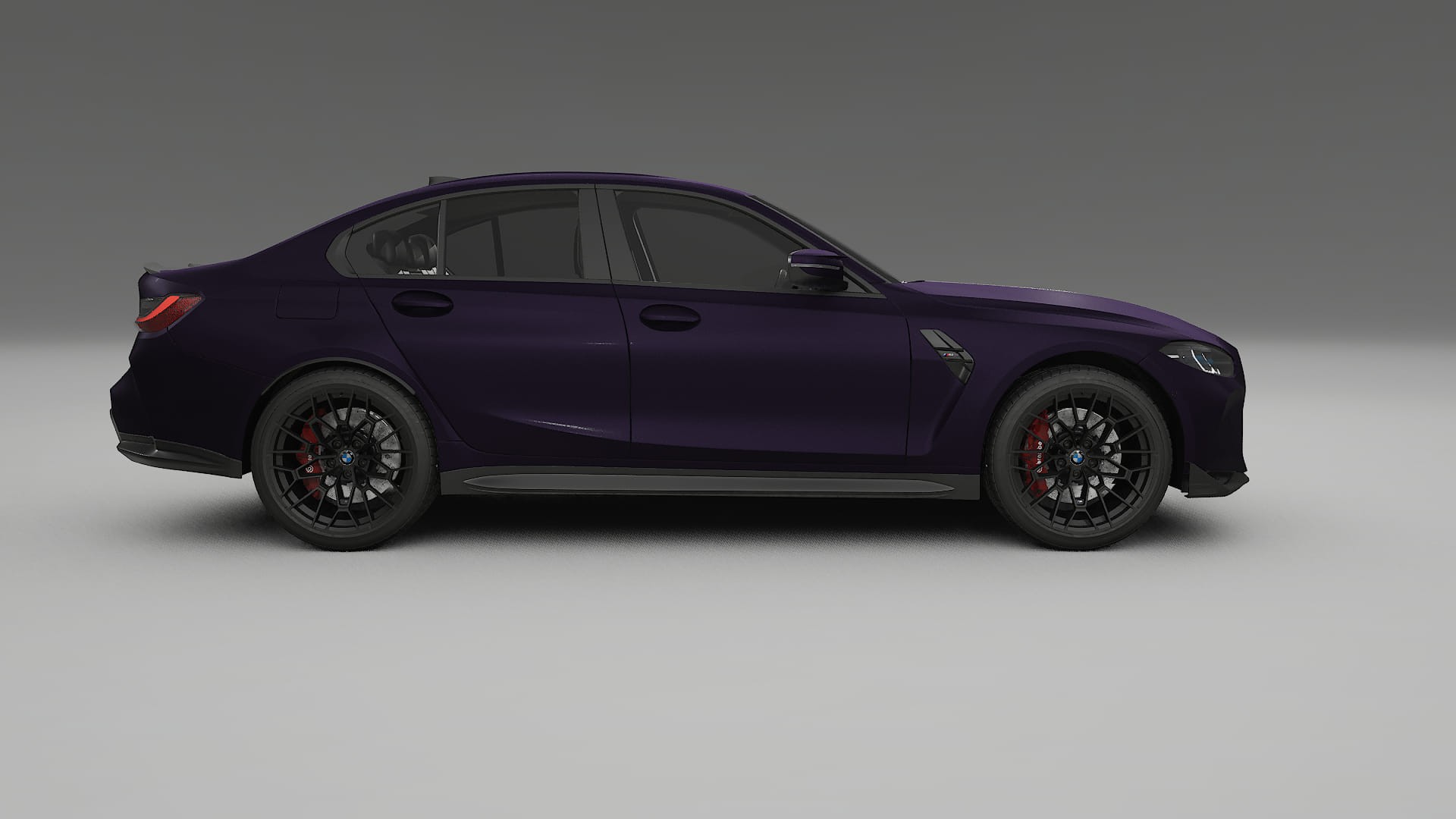 BMW M3 G80 Competition CS TPU Lackskyddsfilm | VIOLET Färgskiftande PPF – Komplett Förskuret Kit