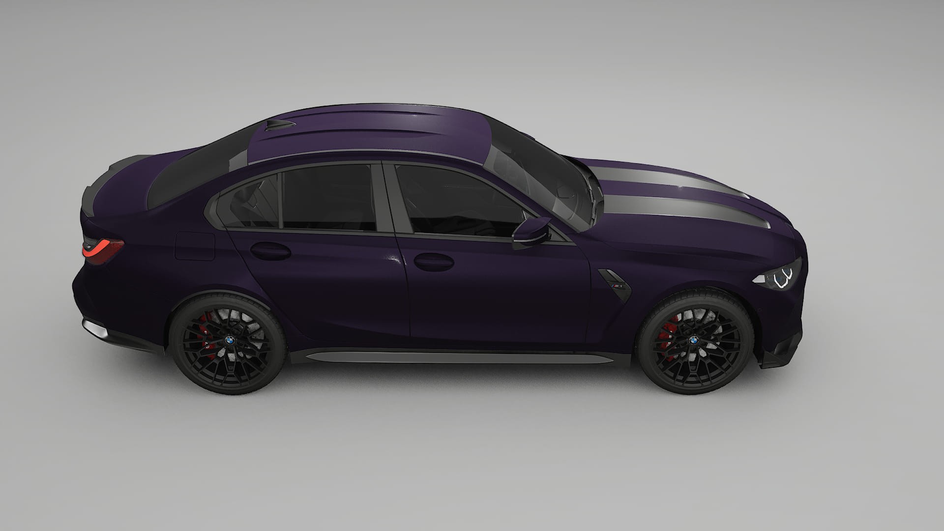 BMW M3 G80 Competition CS TPU Lackskyddsfilm | VIOLET Färgskiftande PPF – Komplett Förskuret Kit