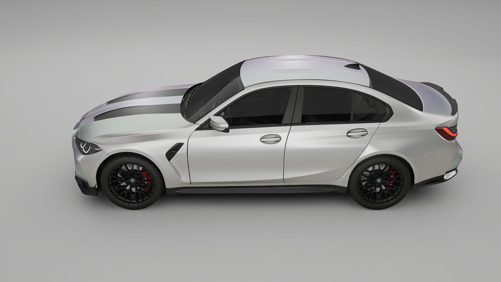 BMW M3 G80 Competition CS TPU Lackskyddsfilm | NEBULA Färgskiftande PPF – Komplett Förskuret Kit