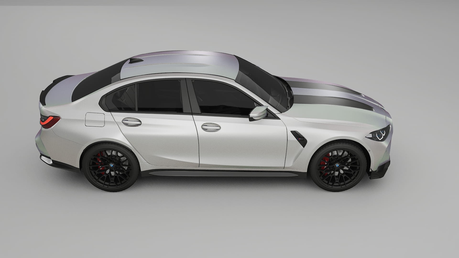 BMW M3 G80 Competition CS TPU Lackskyddsfilm | NEBULA Färgskiftande PPF – Komplett Förskuret Kit