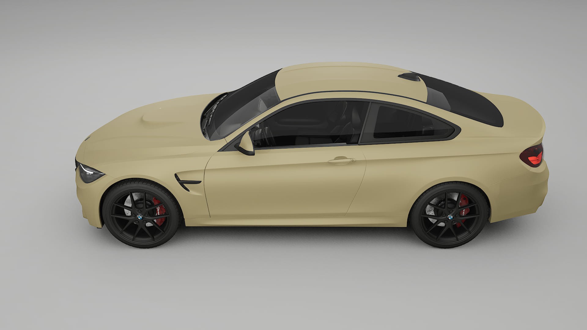 BMW M4 F82 TPU Lackskyddsfilm | SAND Färgskiftande PPF – Komplett Förskuret Kit