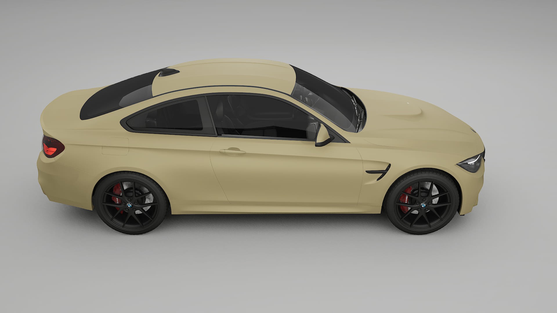 BMW M4 F82 TPU Lackskyddsfilm | SAND Färgskiftande PPF – Komplett Förskuret Kit