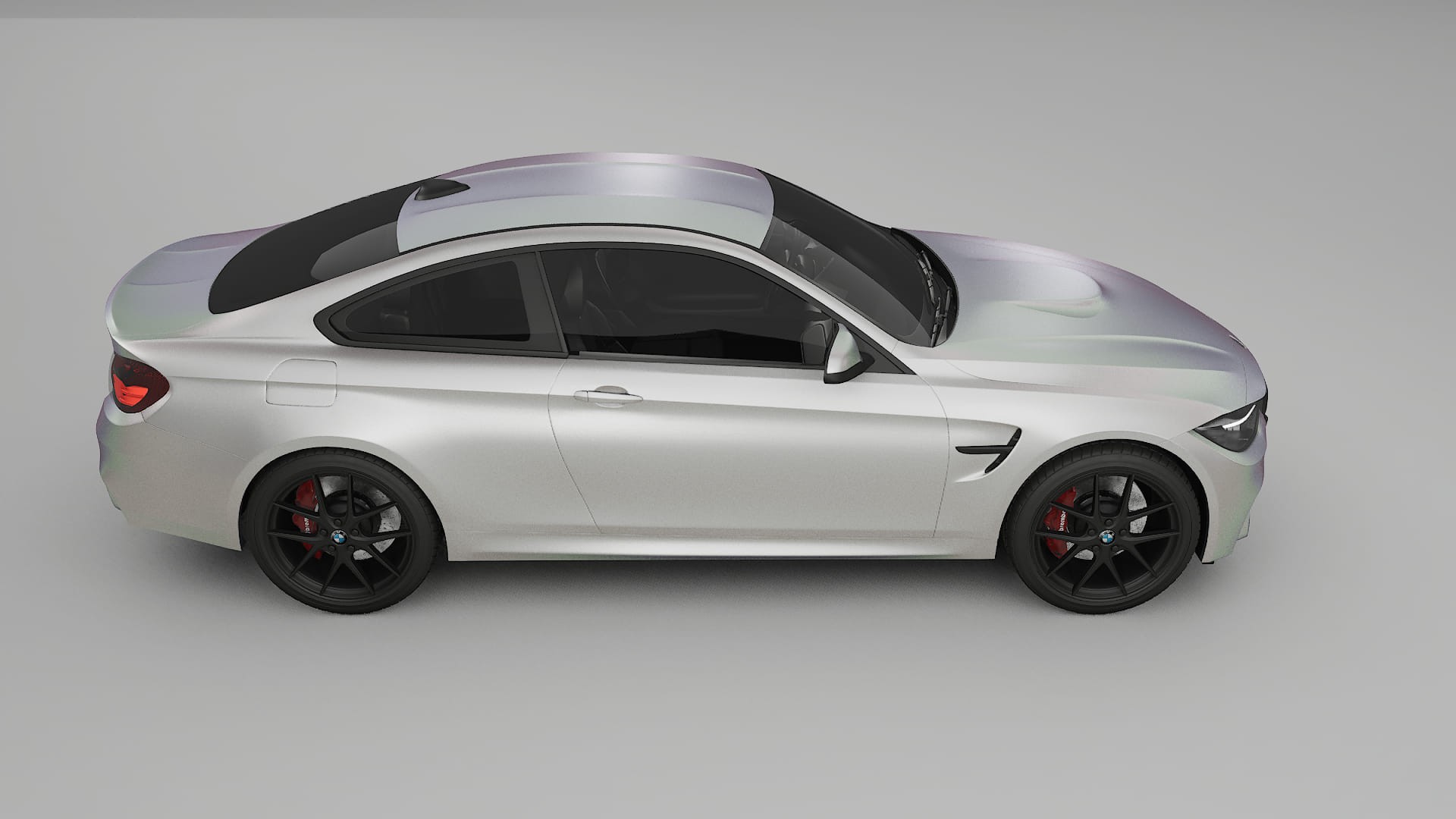 BMW M4 F82 TPU Lackskyddsfilm | NEBULA Färgskiftande PPF – Komplett Förskuret Kit