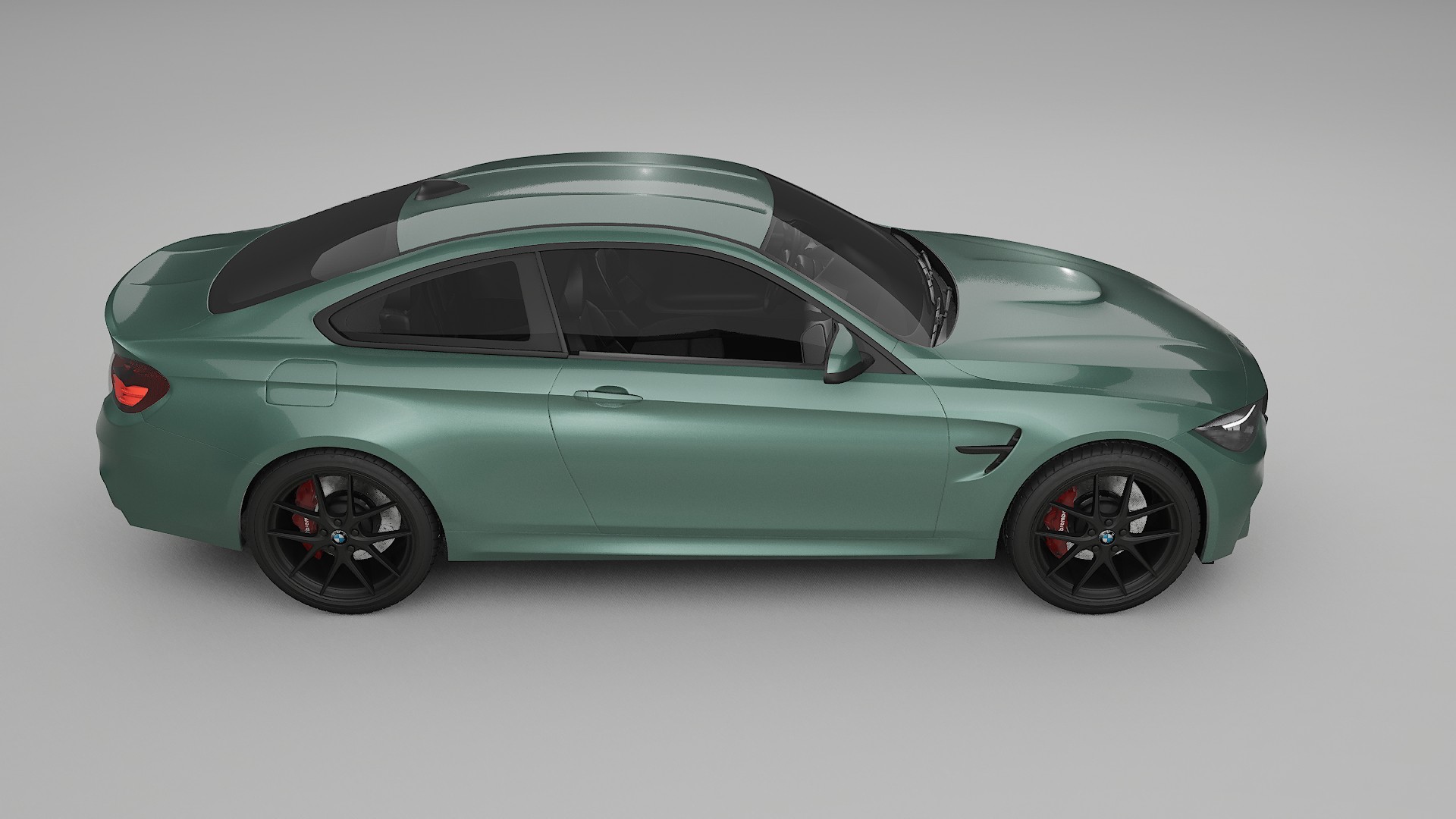 BMW M4 F82 TPU Lackskyddsfilm | EVERGREEN Färgskiftande PPF – Komplett Förskuret Kit