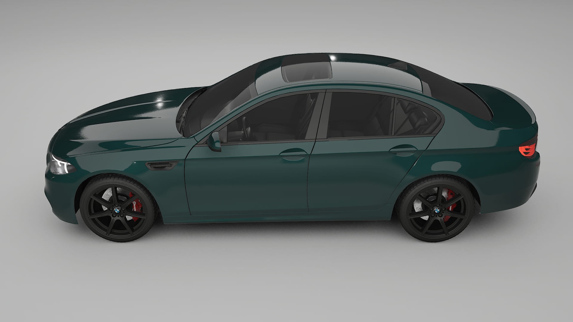 BMW M5 F10 TPU Lackskyddsfilm | INFERNO Färgskiftande PPF – Komplett Förskuret Kit