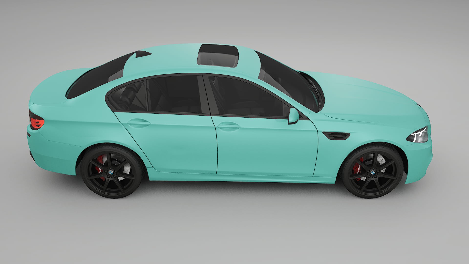 BMW M5 F10 TPU Lackskyddsfilm | FROST Färgskiftande PPF – Komplett Förskuret Kit