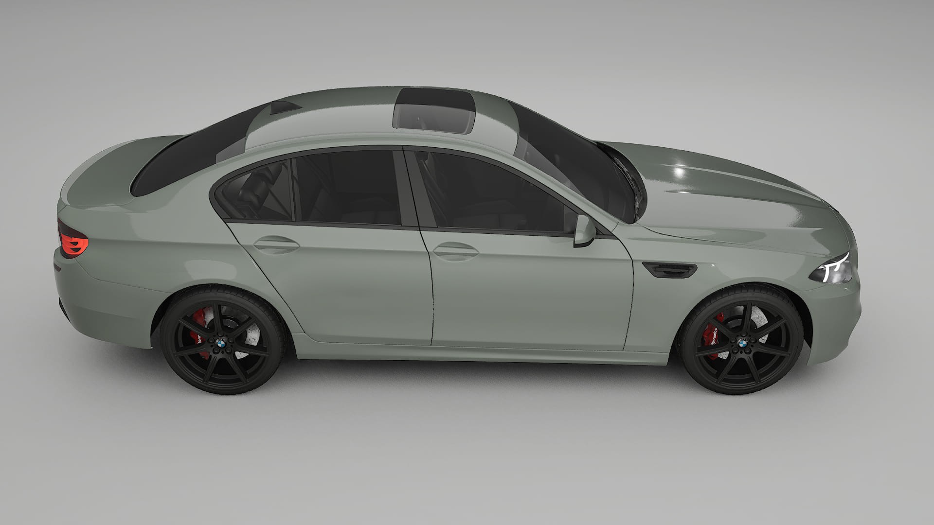BMW M5 F10 TPU Lackskyddsfilm | SLATE Färgskiftande PPF – Komplett Förskuret Kit