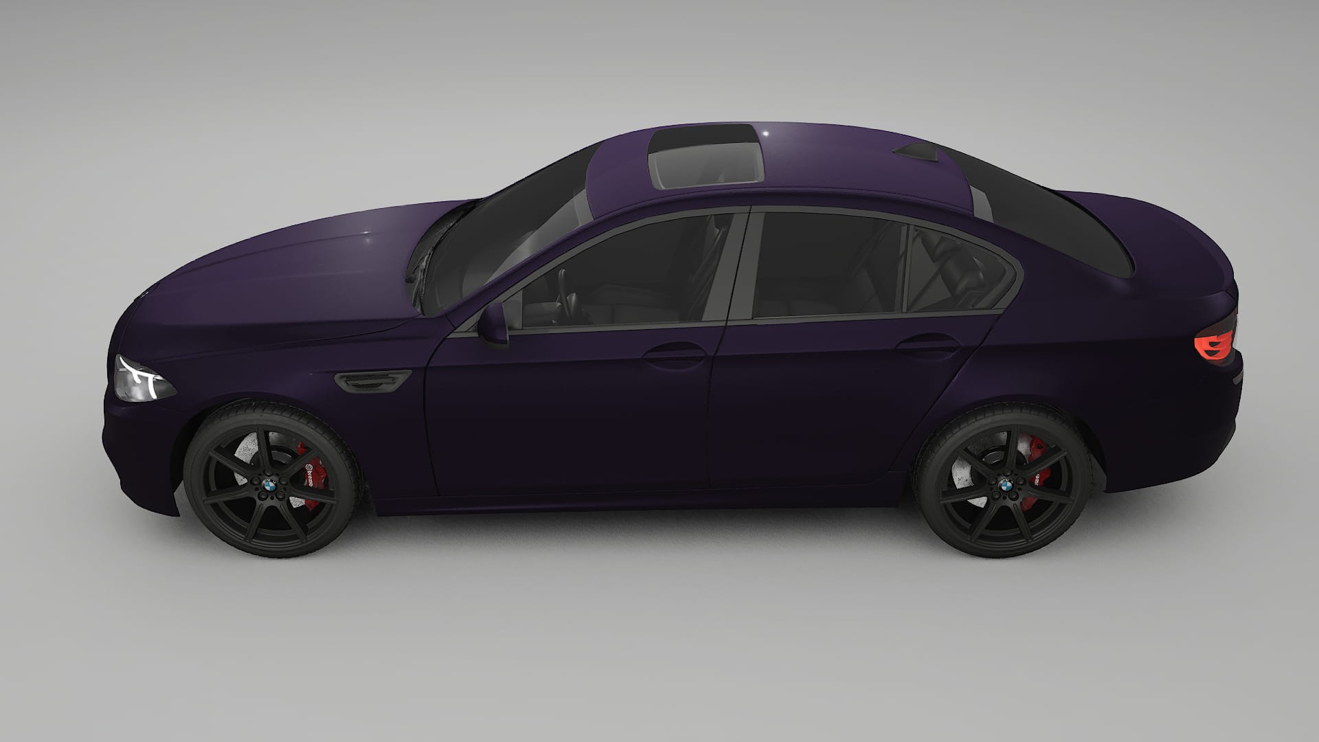 BMW M5 F10 TPU Lackskyddsfilm | VIOLET Färgskiftande PPF – Komplett Förskuret Kit