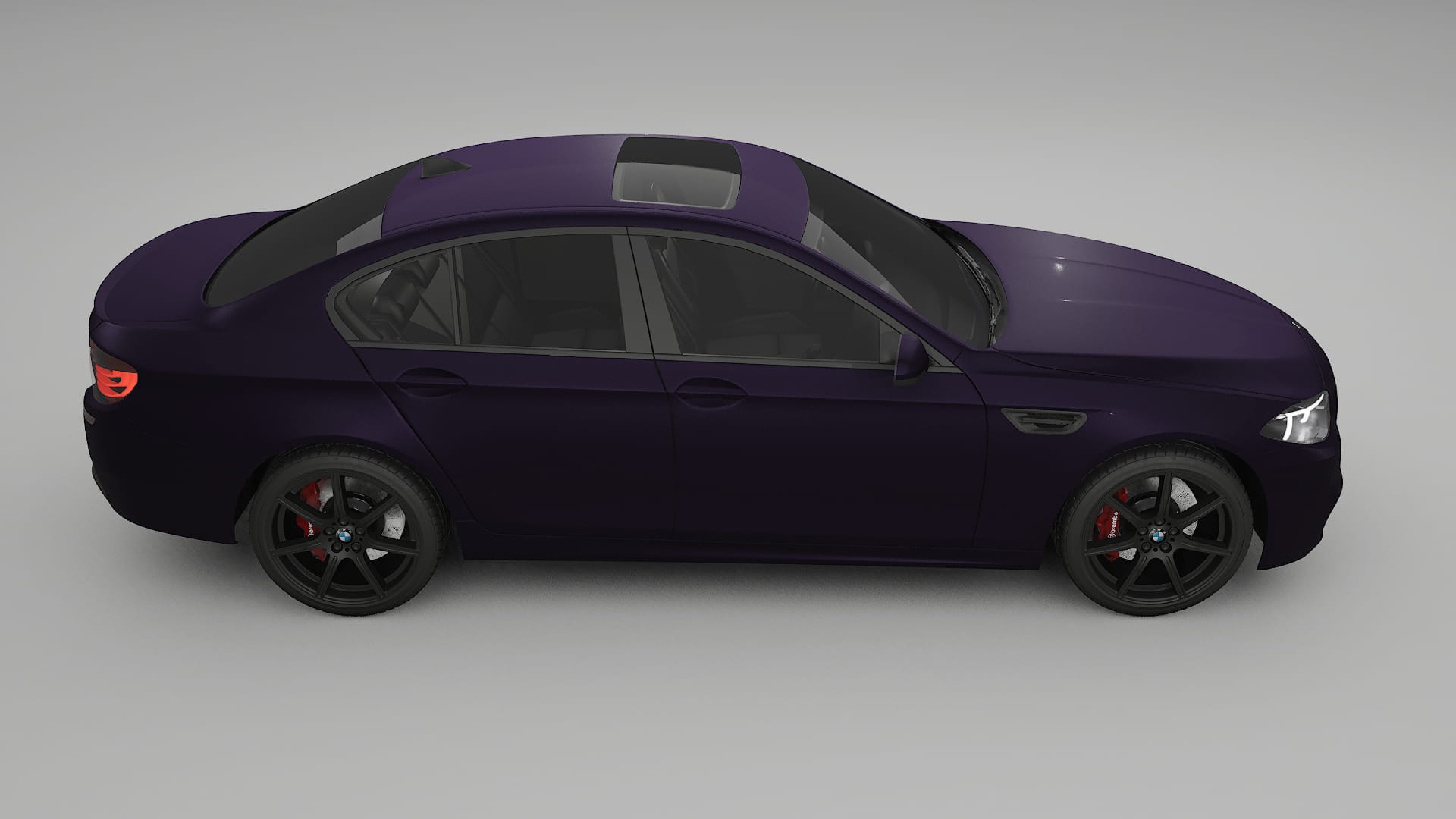 BMW M5 F10 TPU Lackskyddsfilm | VIOLET Färgskiftande PPF – Komplett Förskuret Kit