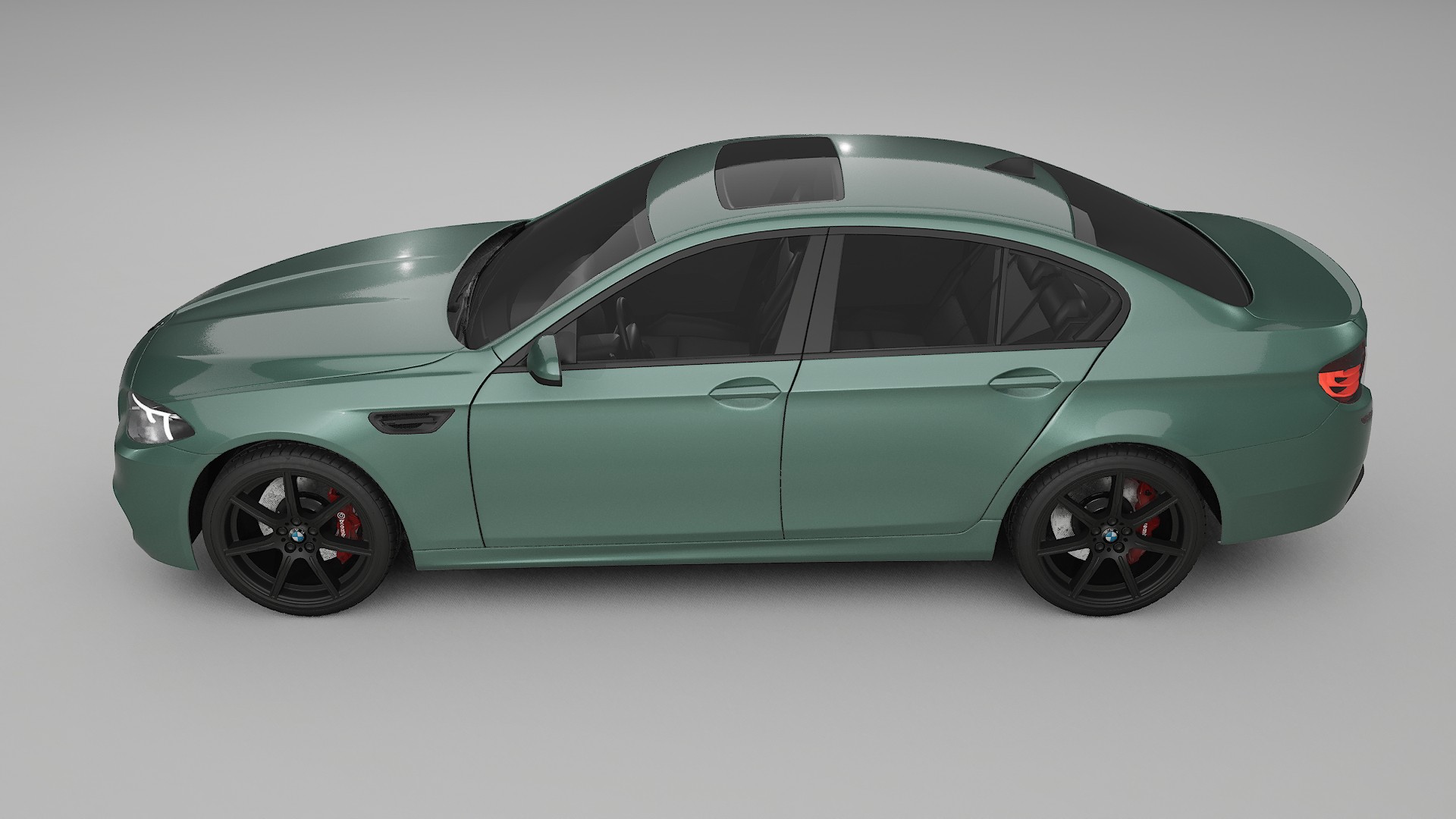 BMW M5 F10 TPU Lackskyddsfilm | EVERGREEN Färgskiftande PPF – Komplett Förskuret Kit