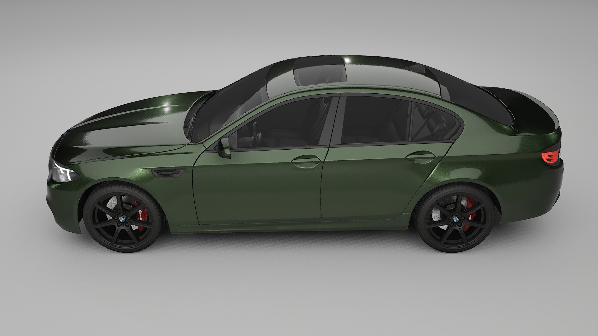 BMW M5 F10 TPU Lackskyddsfilm | LAGOON Färgskiftande PPF – Komplett Förskuret Kit