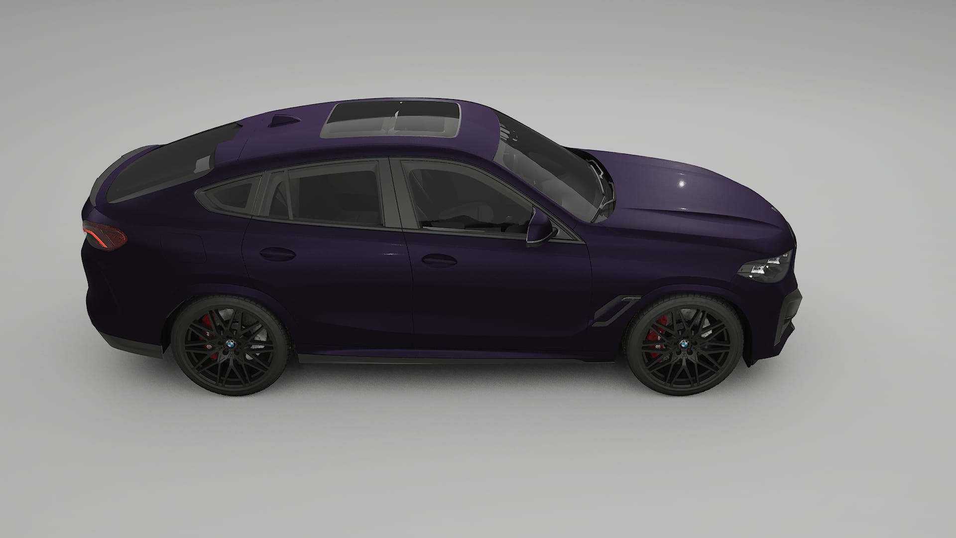 BMW X6 F96 Competition TPU Lackskyddsfilm | VIOLET Färgskiftande PPF – Komplett Förskuret Kit