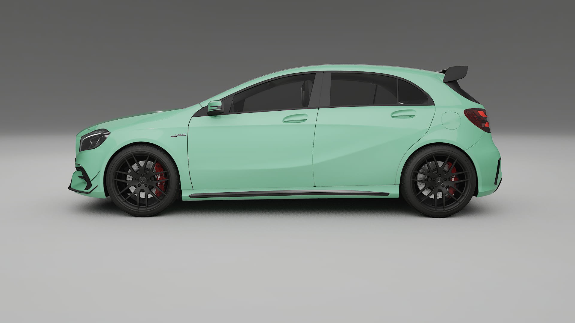 Mercedes A45 AMG W176 TPU Lackskyddsfilm | DUSTY Färgskiftande PPF – Komplett Förskuret Kit