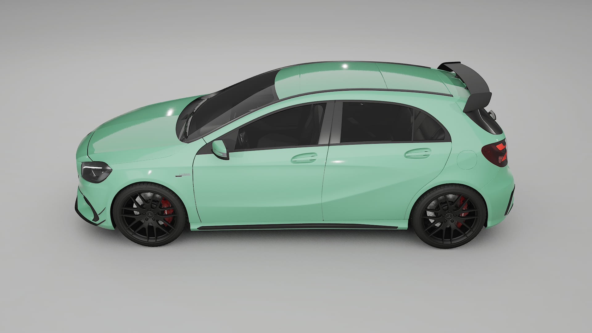 Mercedes A45 AMG W176 TPU Lackskyddsfilm | DUSTY Färgskiftande PPF – Komplett Förskuret Kit