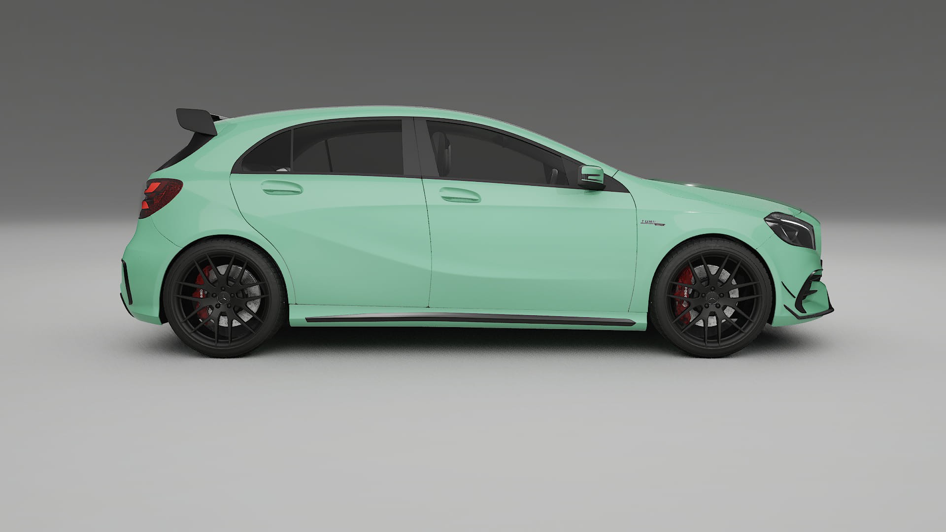 Mercedes A45 AMG W176 TPU Lackskyddsfilm | DUSTY Färgskiftande PPF – Komplett Förskuret Kit