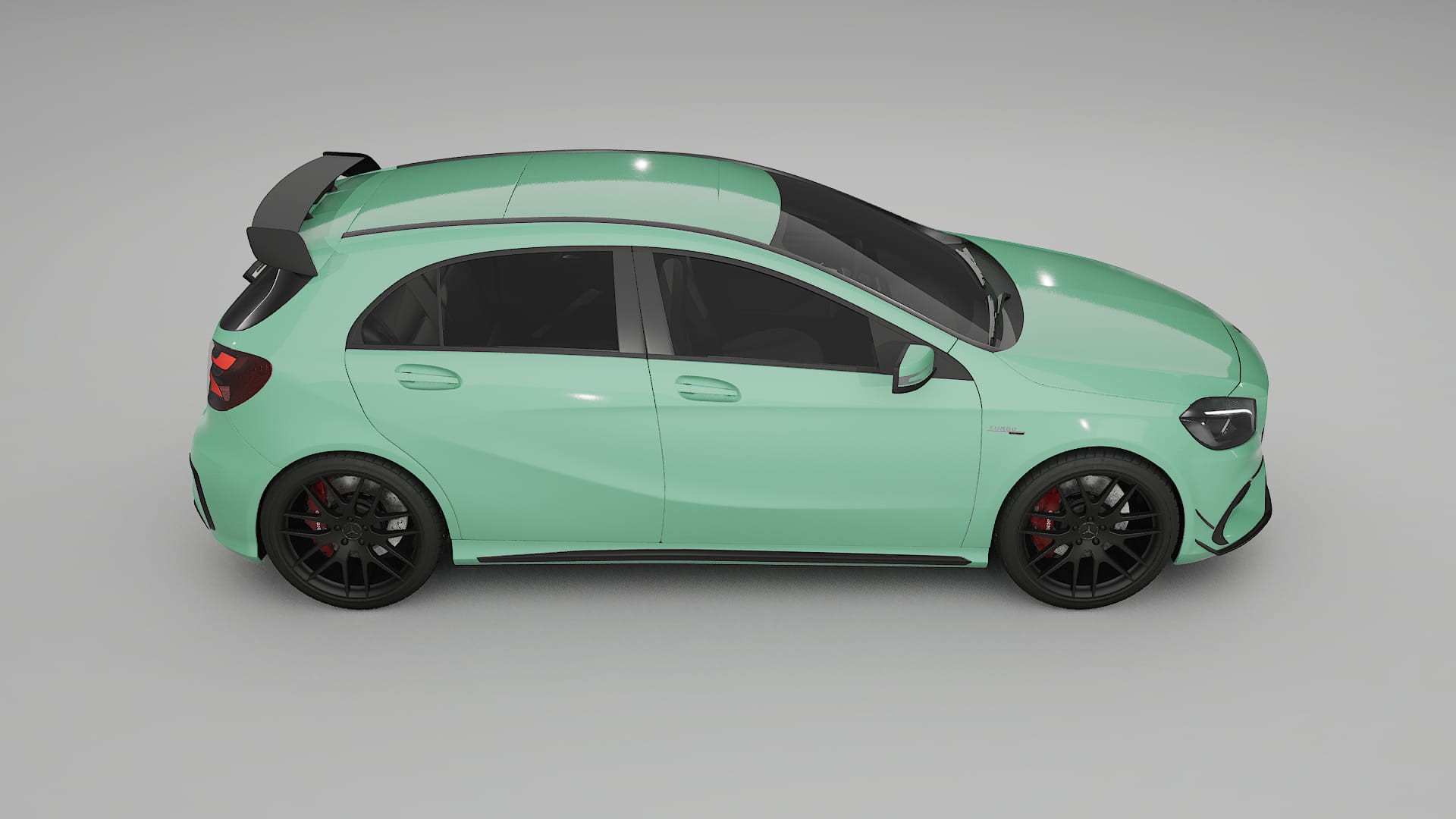 Mercedes A45 AMG W176 TPU Lackskyddsfilm | DUSTY Färgskiftande PPF – Komplett Förskuret Kit