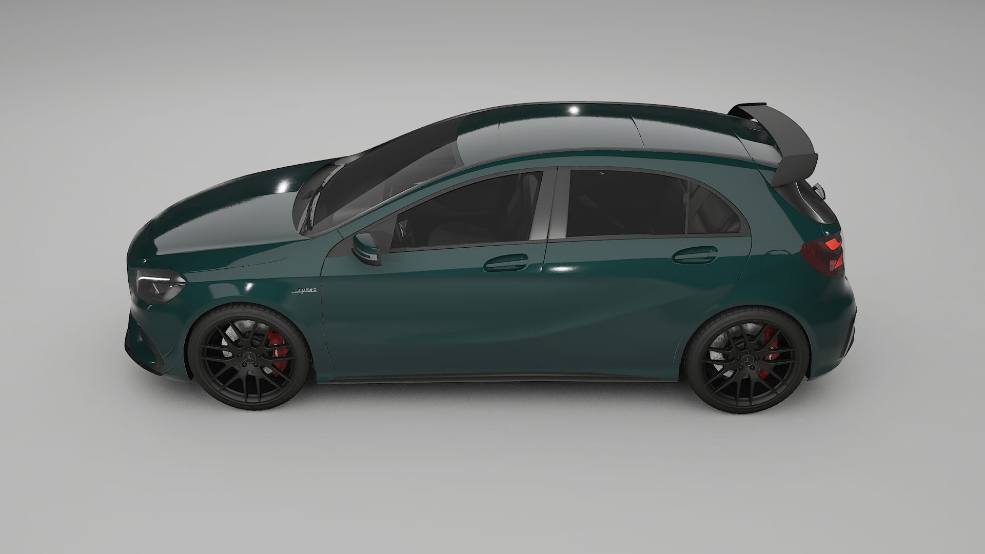 Mercedes A45 AMG W176 TPU Lackskyddsfilm | INFERNO Färgskiftande PPF – Komplett Förskuret Kit