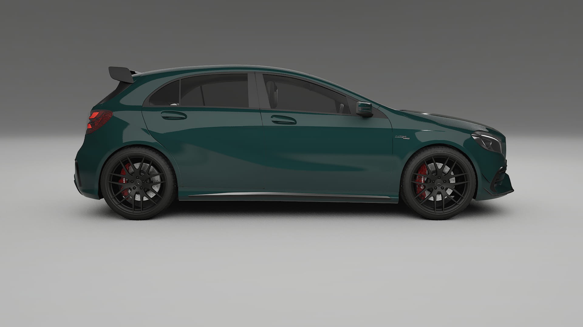 Mercedes A45 AMG W176 TPU Lackskyddsfilm | INFERNO Färgskiftande PPF – Komplett Förskuret Kit