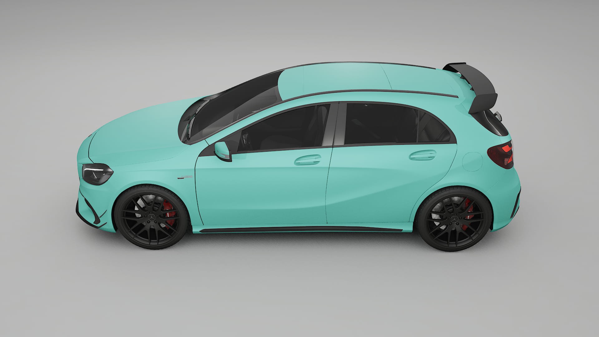 Mercedes A45 AMG W176 TPU Lackskyddsfilm | FROST Färgskiftande PPF – Komplett Förskuret Kit