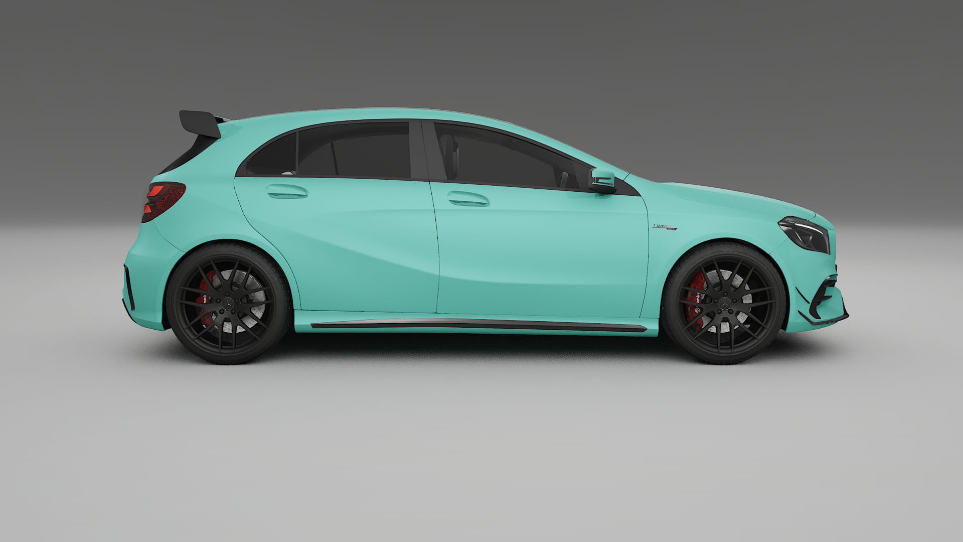 Mercedes A45 AMG W176 TPU Lackskyddsfilm | FROST Färgskiftande PPF – Komplett Förskuret Kit